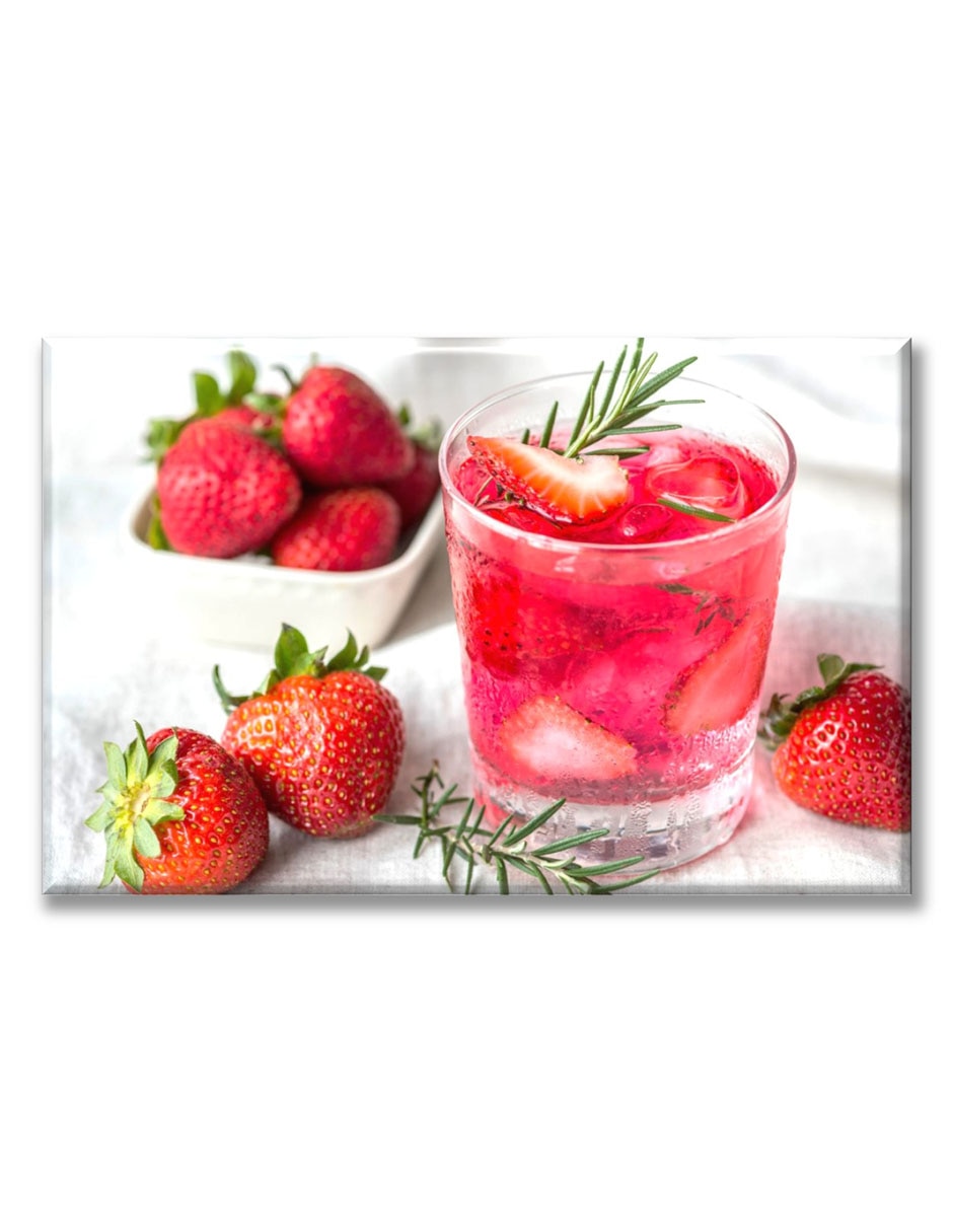 Cuadro decorativo Agua de fresa 1