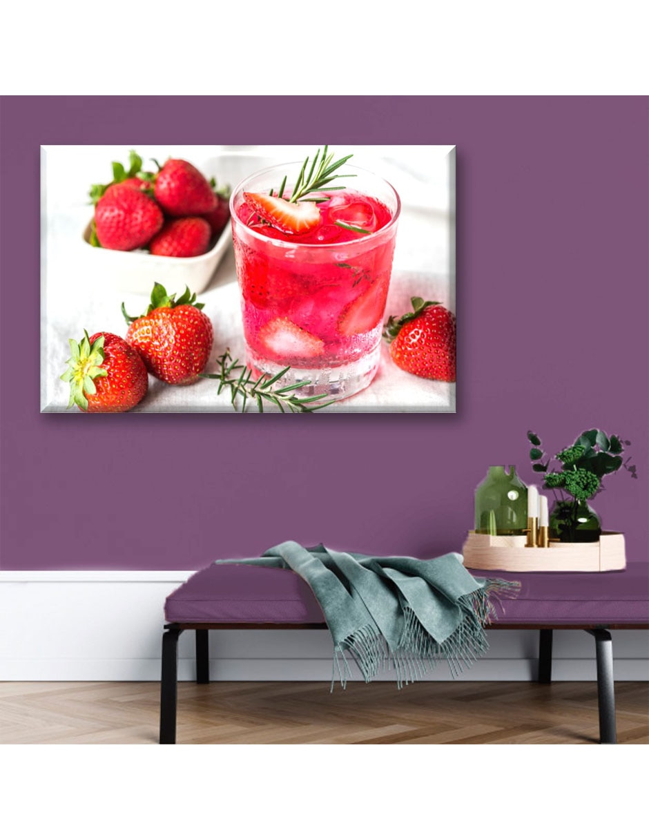 Cuadro decorativo Agua de fresa 5