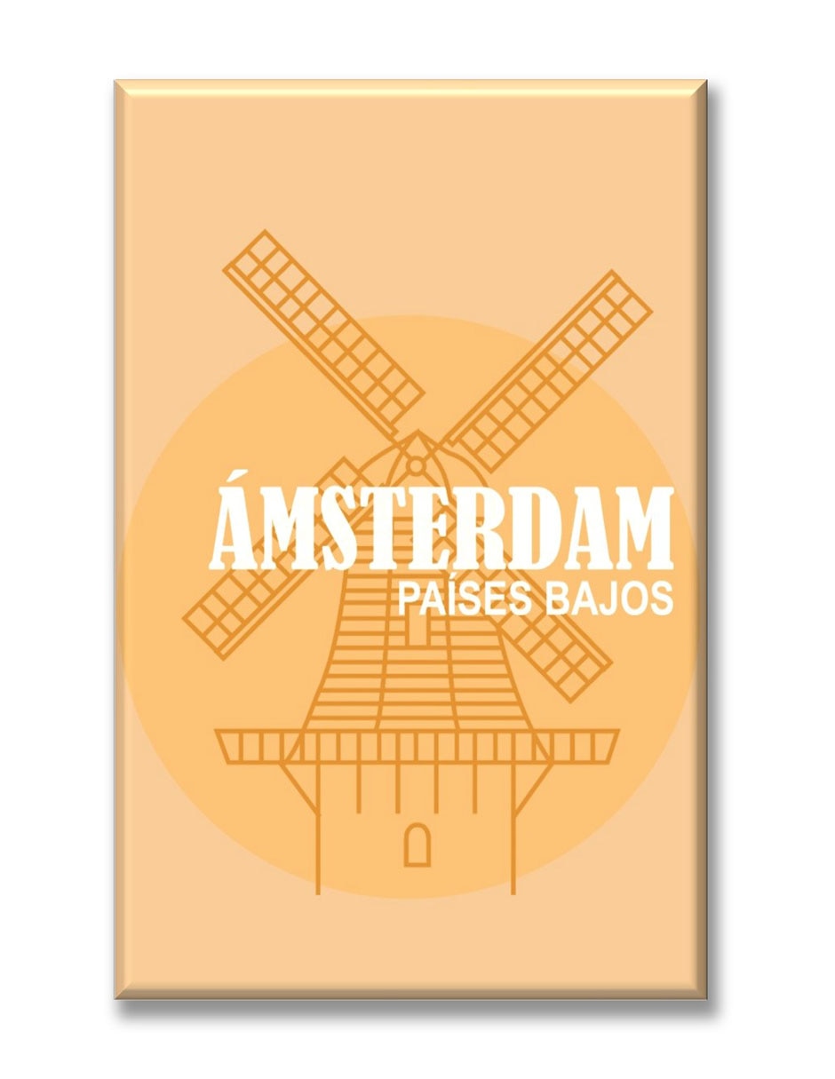 Cuadro decorativo Industria Grafica Ciento 23 Ámsterdam ilustración
