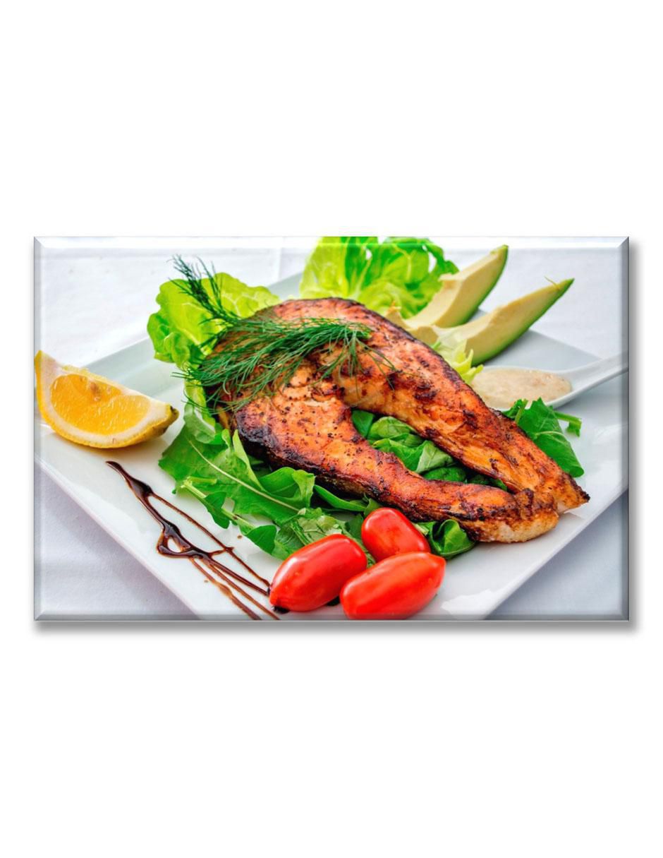 Cuadro decorativo Industria Grafica Ciento 23 Pollo y ensalada