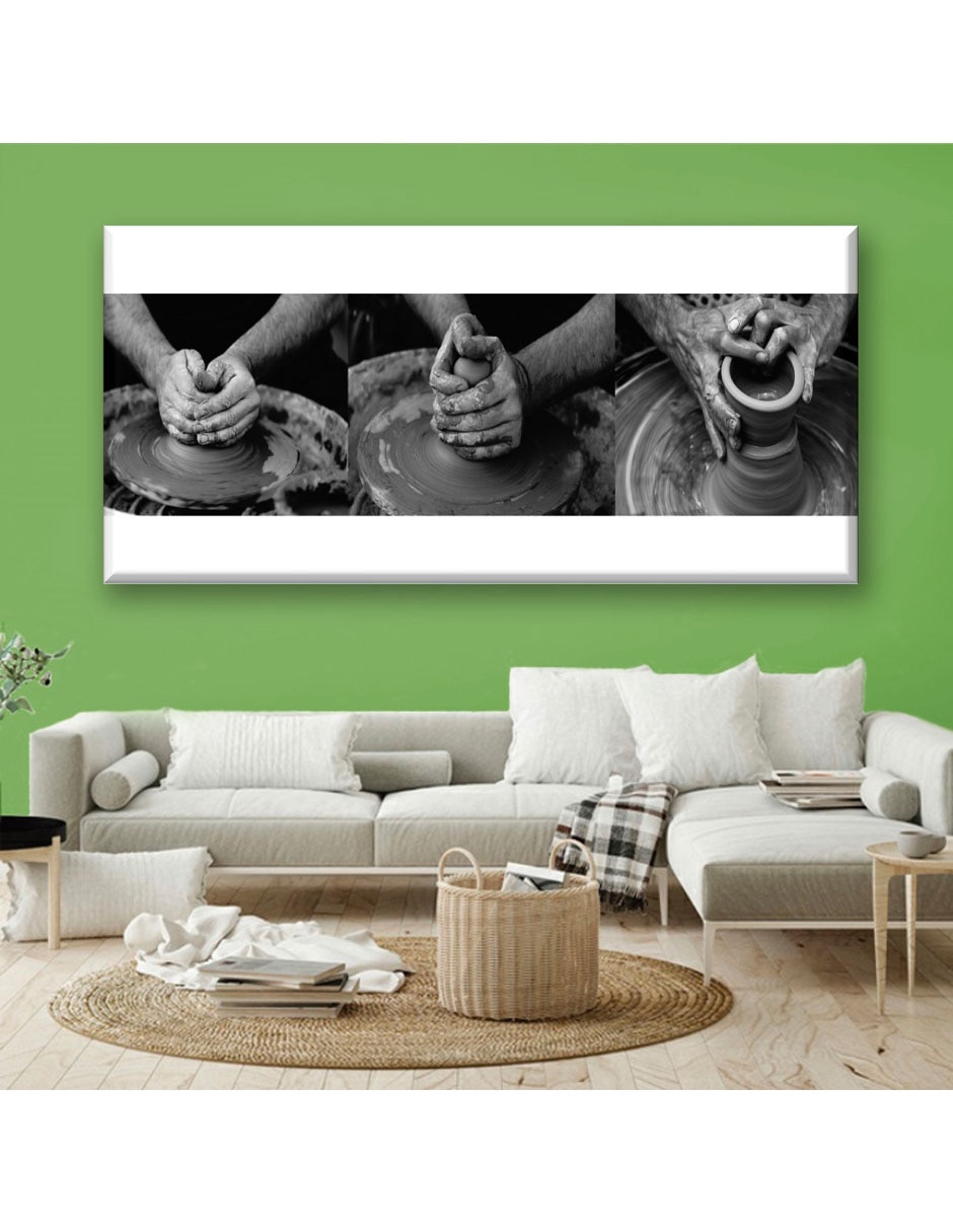 Cuadro decorativo Industria Grafica Ciento 23 Proceso del barro