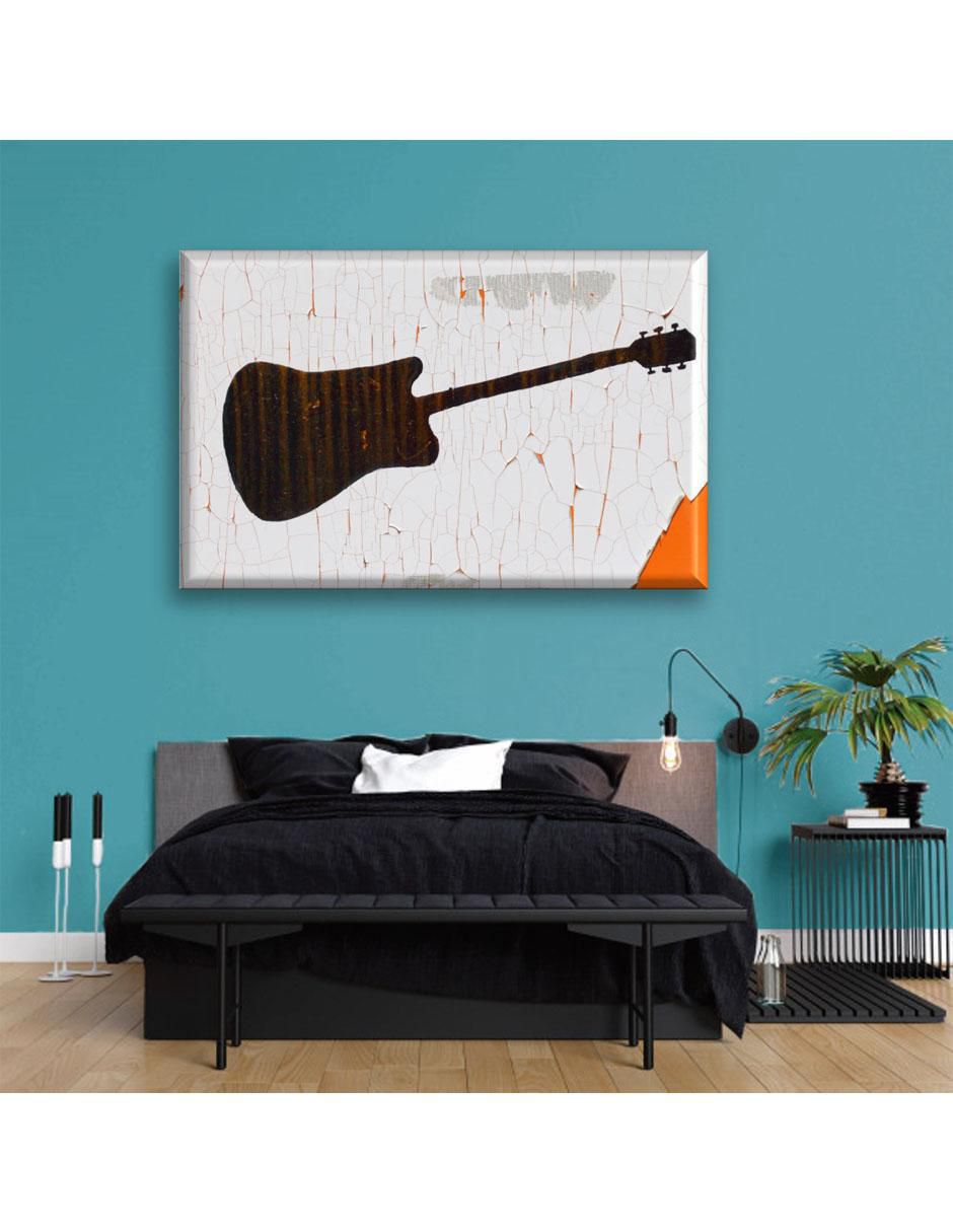 Cuadro decorativo Industria Grafica Ciento 23 Guitarra desgastada