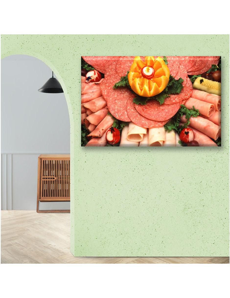 Cuadro decorativo Industria Grafica Ciento 23 Plato de carnes frías