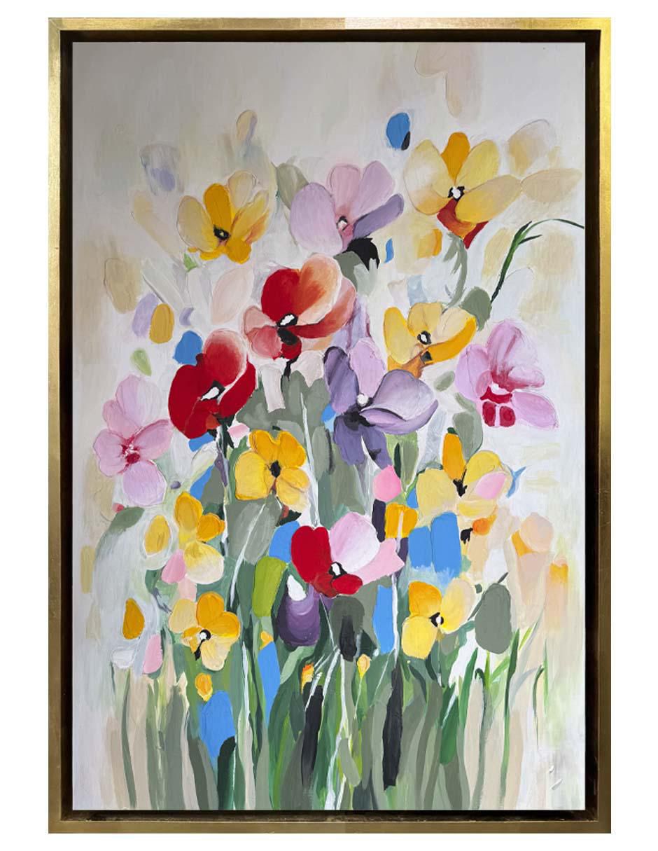 Pintura Flowerss técnica acrílico Pintura Flowerss técnica acrílico