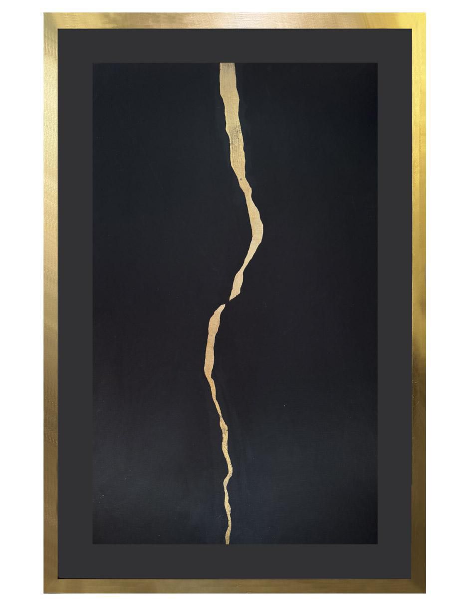Pintura Destello Dorado técnica acrílico Pintura Destello Dorado técnica acrílico