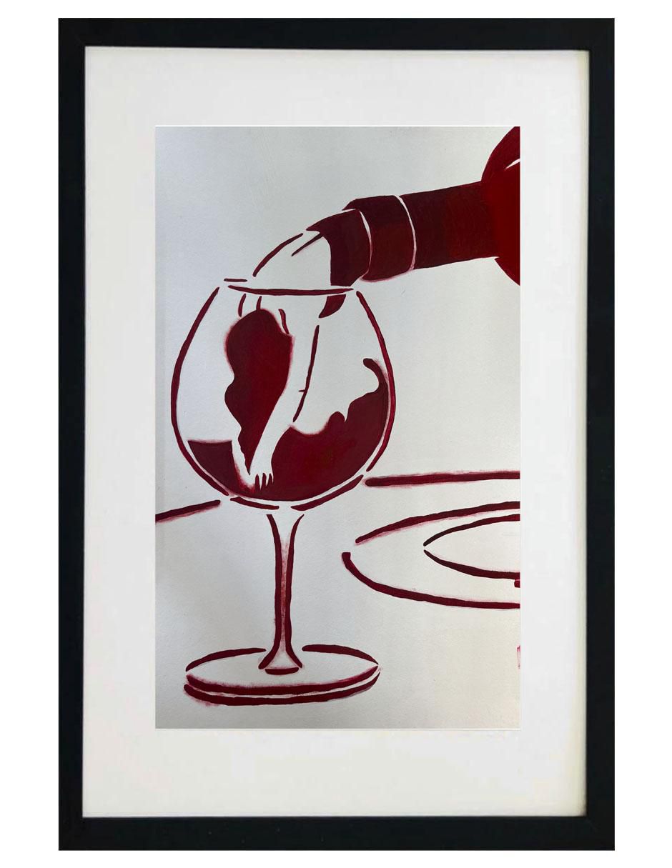 Pintura Good Wine técnica acrílico Vinos Pintura Good Wine técnica acrílico Vinos