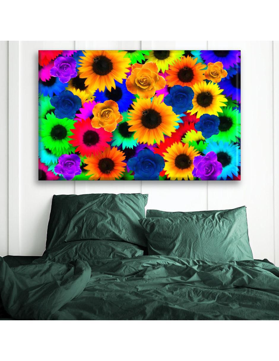 Cuadro decorativo Industria Grafica Ciento 23 Girasol colorido