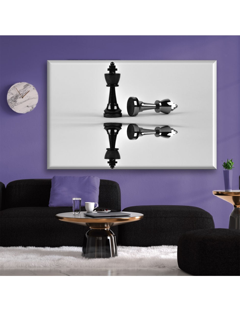 Cuadro decorativo Industria Grafica Ciento 23 Piezas de ajedrez