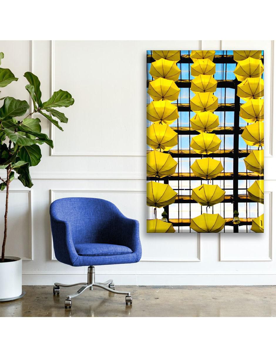 Cuadro decorativo Paraguas amarillos 6