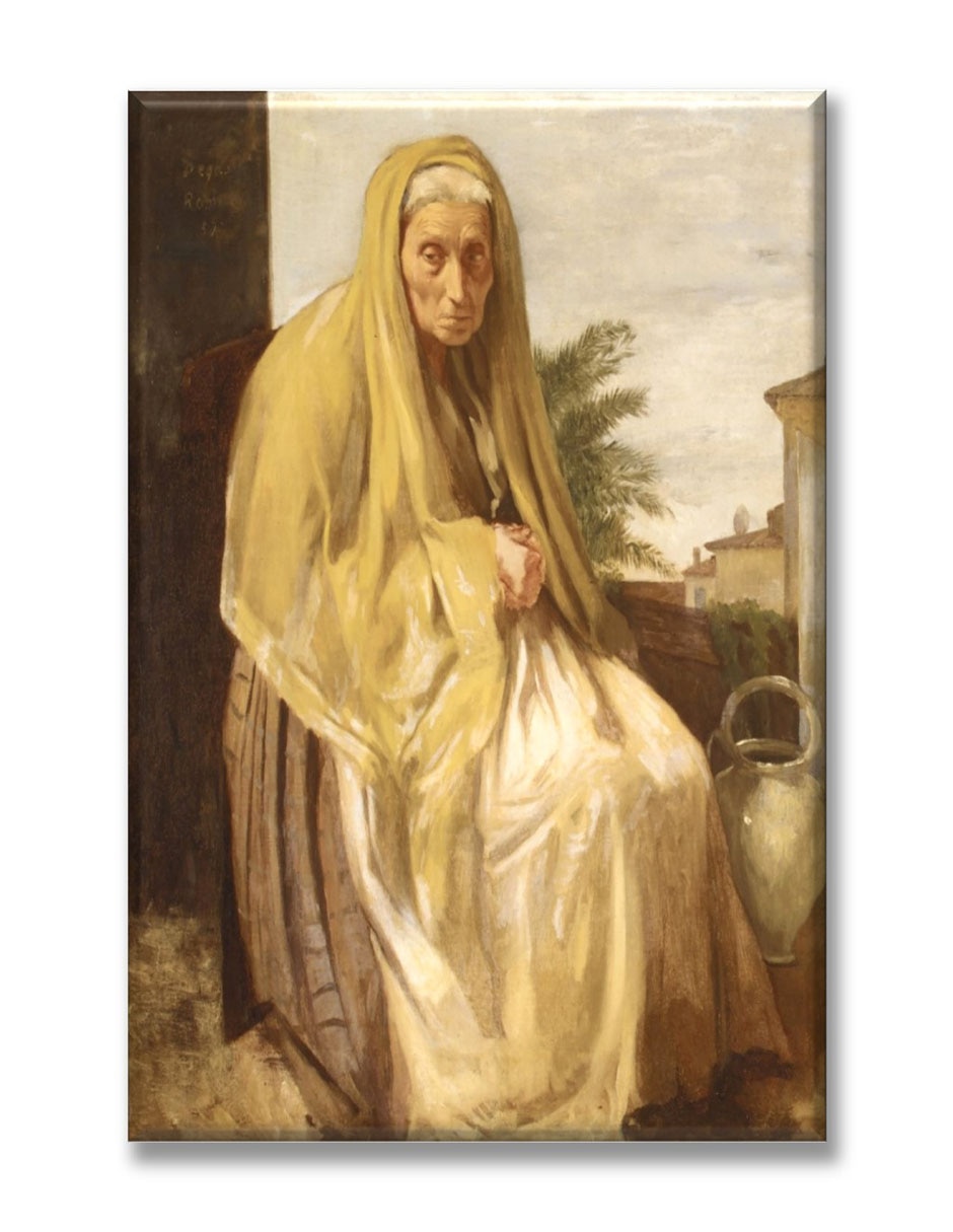 Cuadro decorativo Industria Grafica Ciento 23 Mujer anciana italiana by Edgar Degas