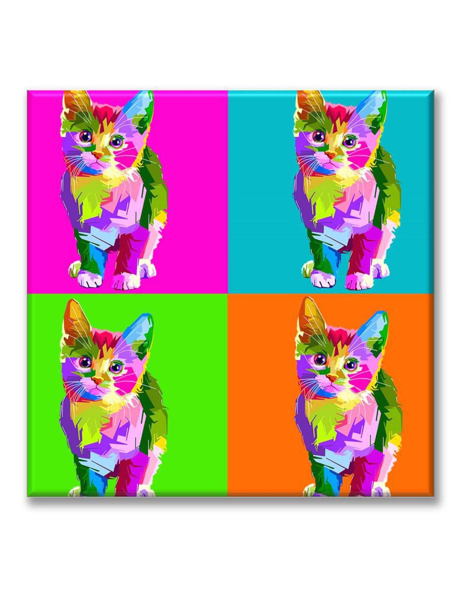Cuadro decorativo Industria Grafica Ciento 23 Arte pop gato