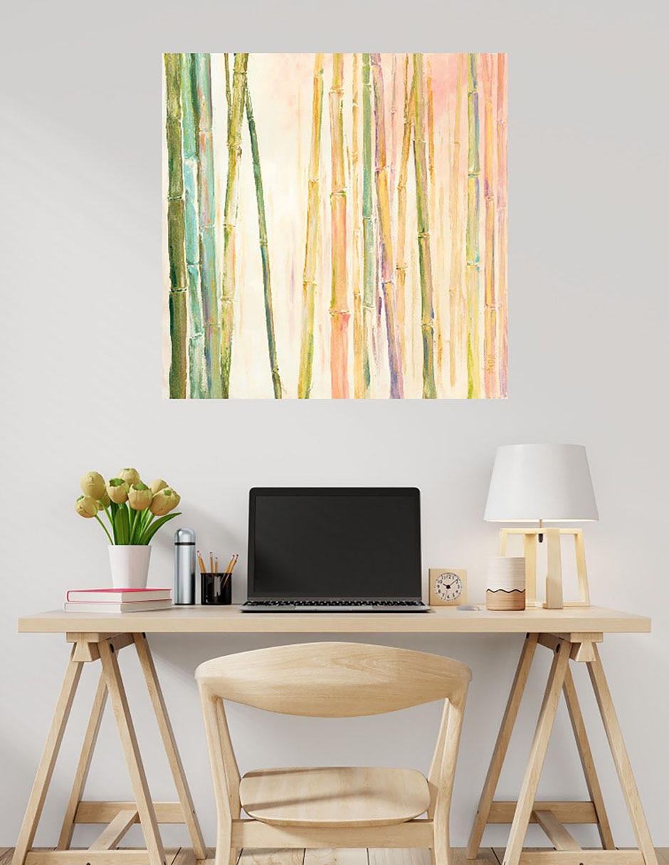Cuadro decorativo Bambú II técnica mixta Primavera 5