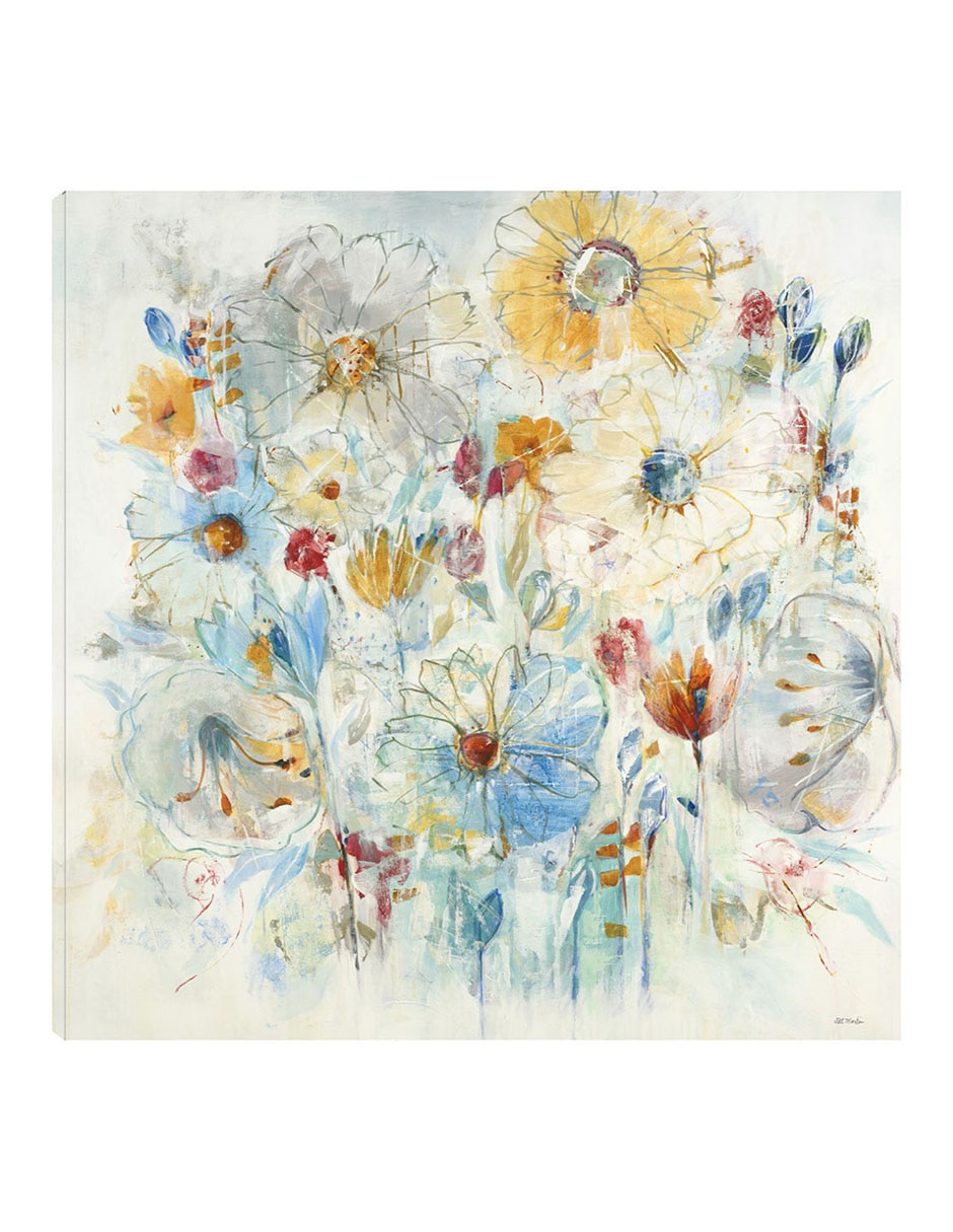 Cuadro decorativo Azul Armónico técnica mixta