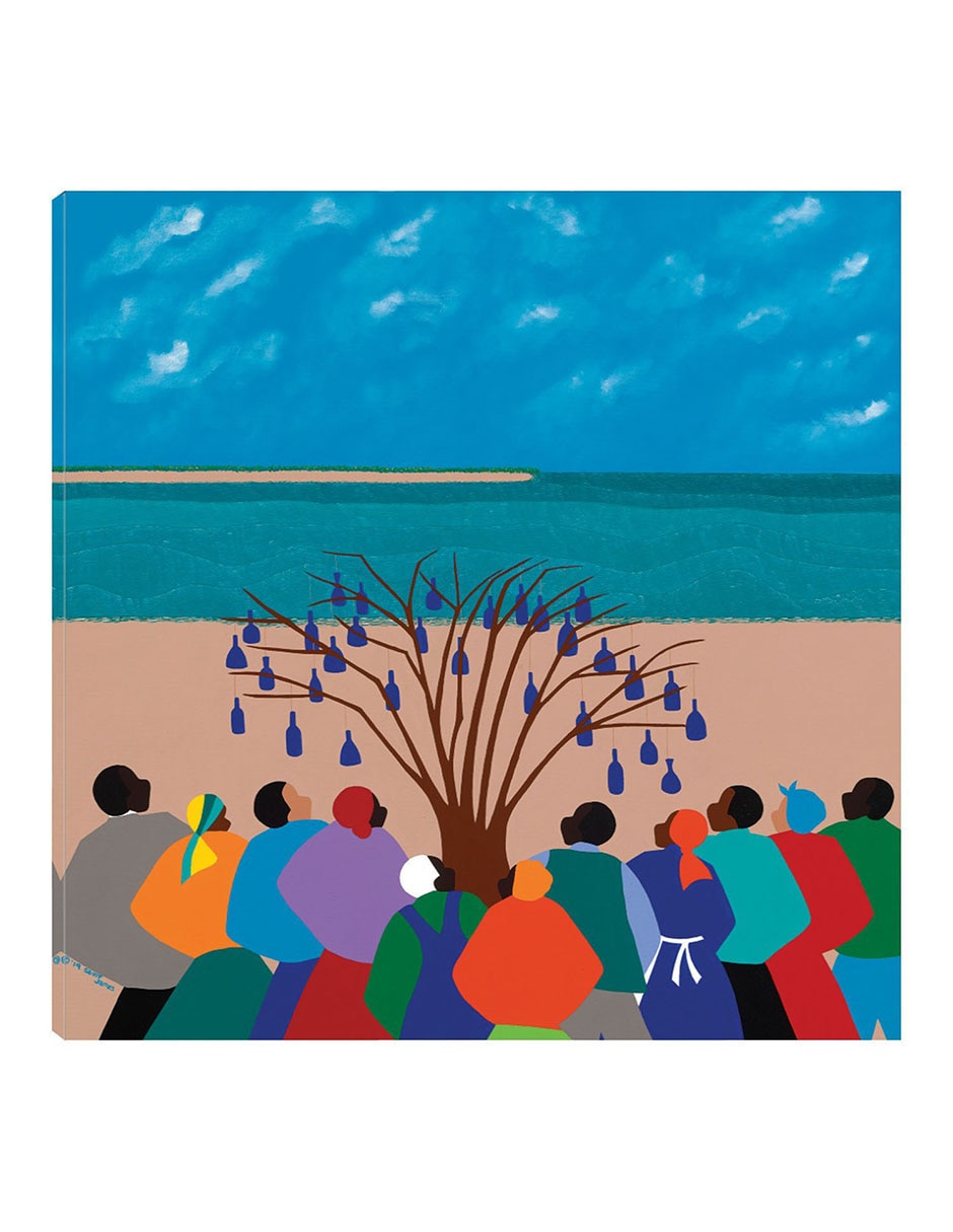 Cuadro decorativo Árbol De Botella De Islas Gullah técnica mixta Playas Cuadro decorativo Árbol De Botella De Islas Gullah técnica mixta Playas