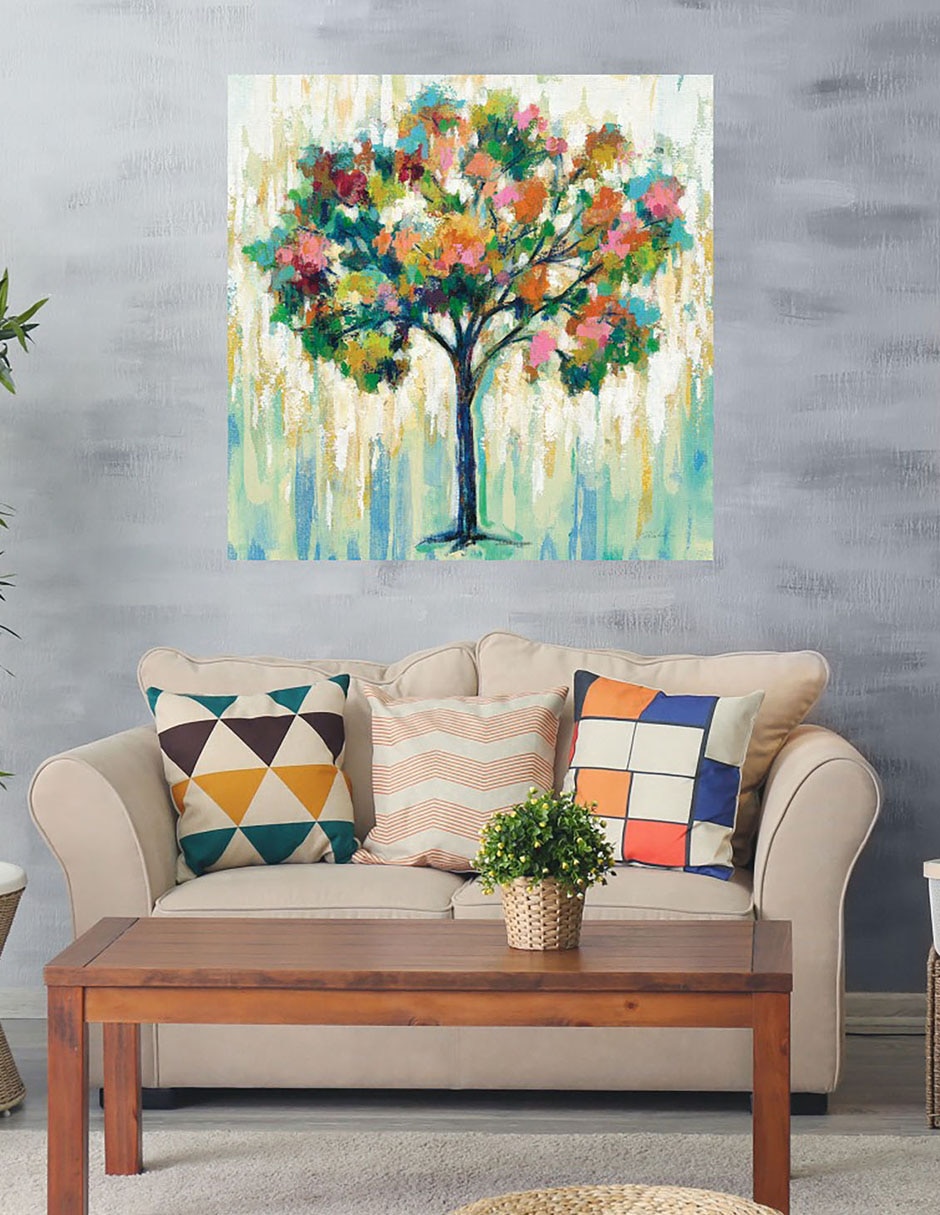 Cuadro decorativo Árbol Floreciente técnica mixta Árboles 2