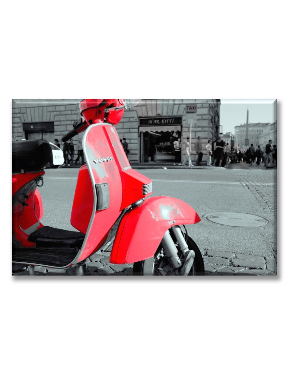 Cuadro decorativo Industria Grafica Ciento 23 Vespa roja