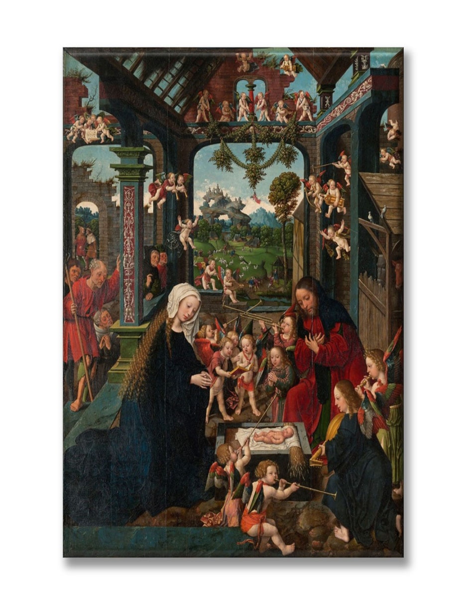 Cuadro decorativo Industria Grafica Ciento 23 La adoración del niño jesús