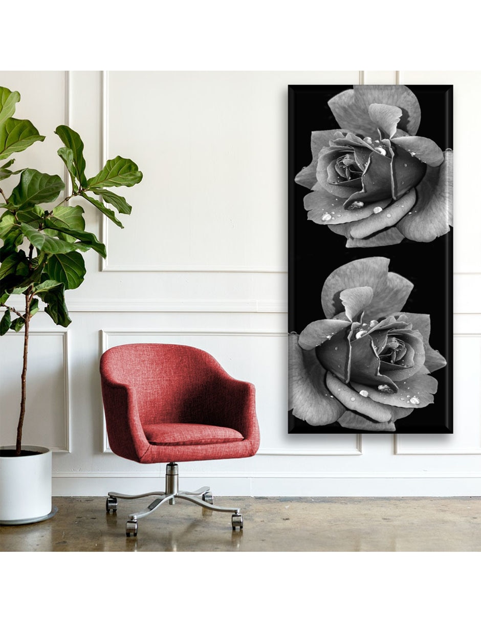Cuadro decorativo Rosa con rocío 5