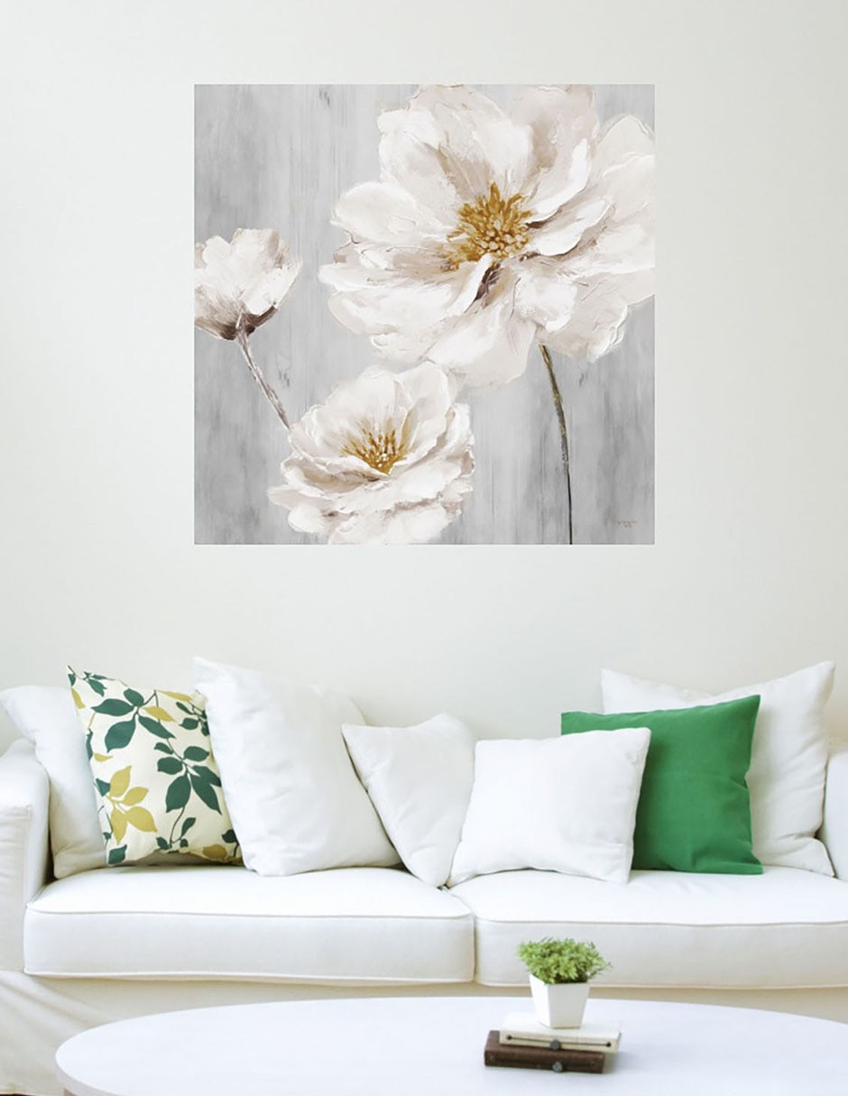 Cuadro decorativo Blancos De Jardín Ii técnica mixta Floración