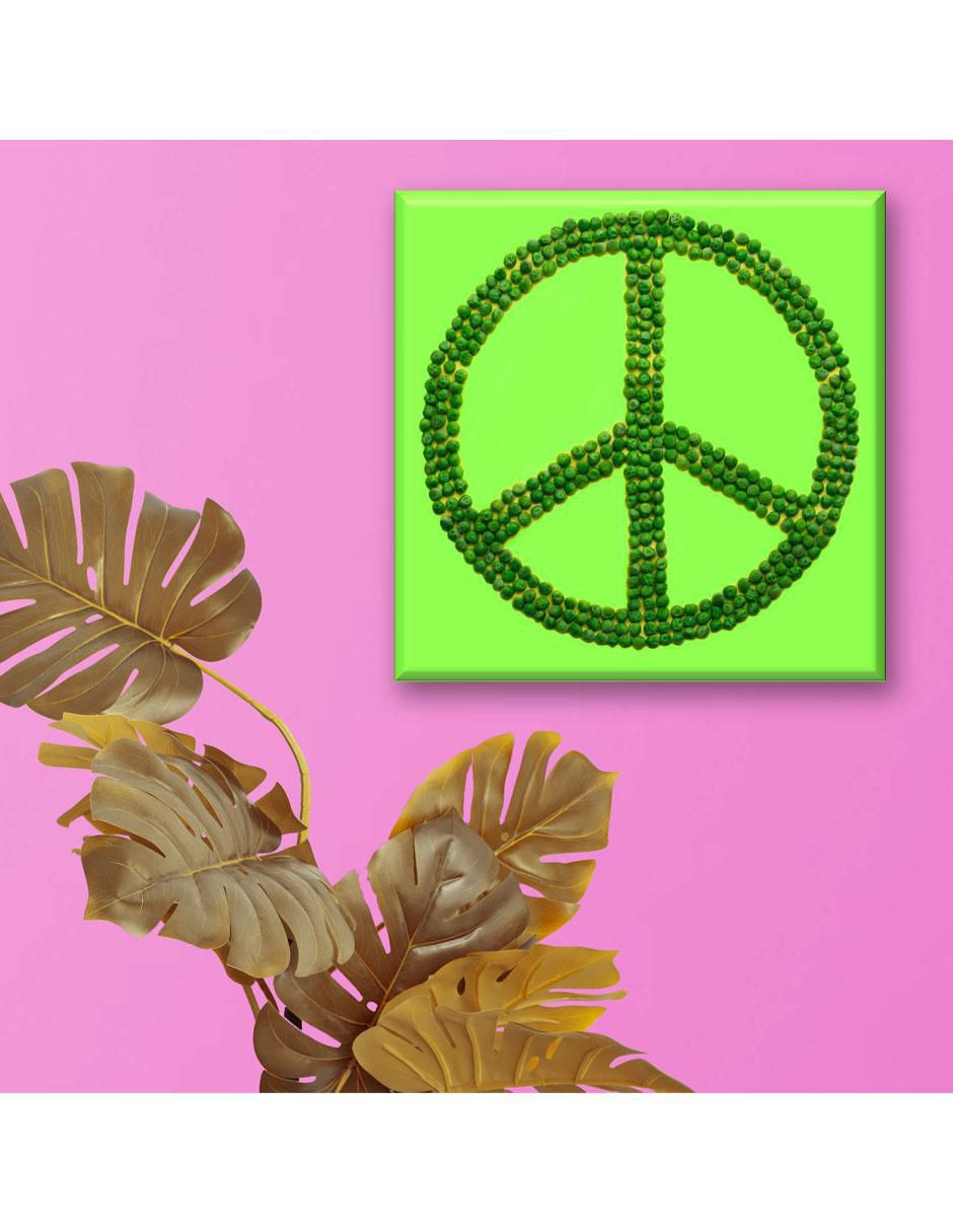 Cuadro decorativo Industria Grafica Ciento 23 Símbolo de amor y paz