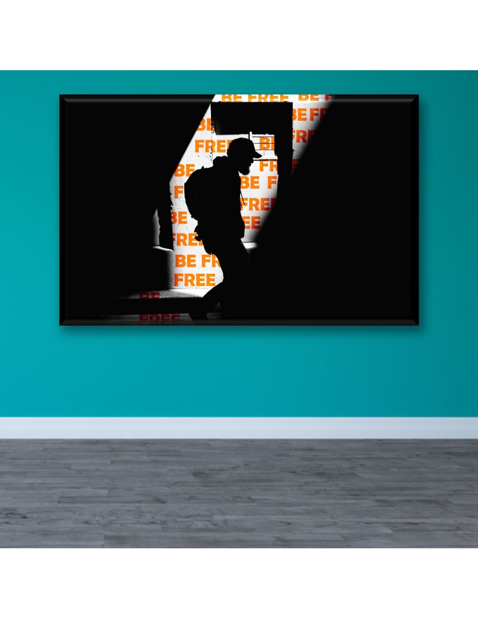 Cuadro decorativo Industria Grafica Ciento 23 Be free