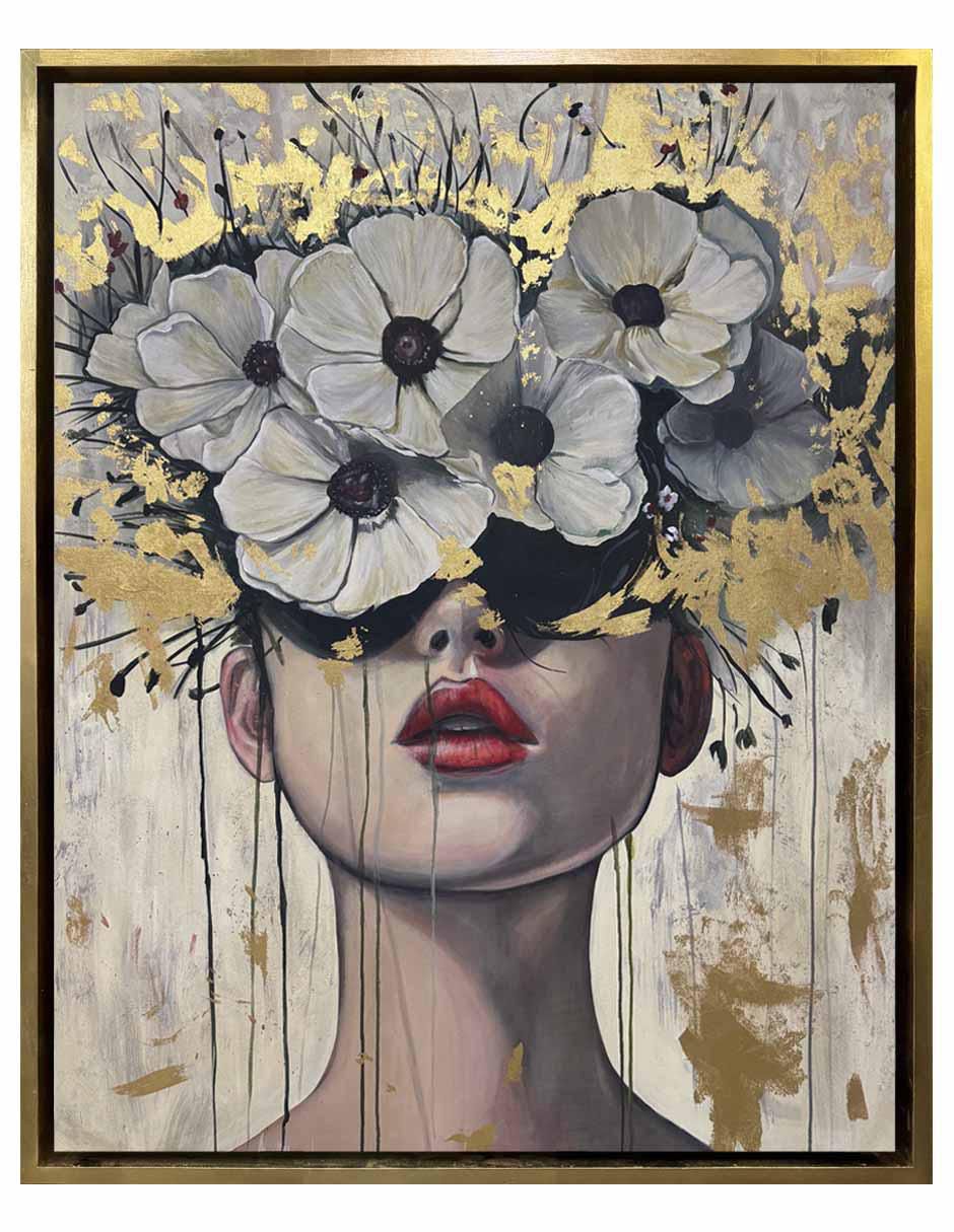 Pintura Belleza Latente técnica acrílico Flores Pintura Belleza Latente técnica acrílico Flores