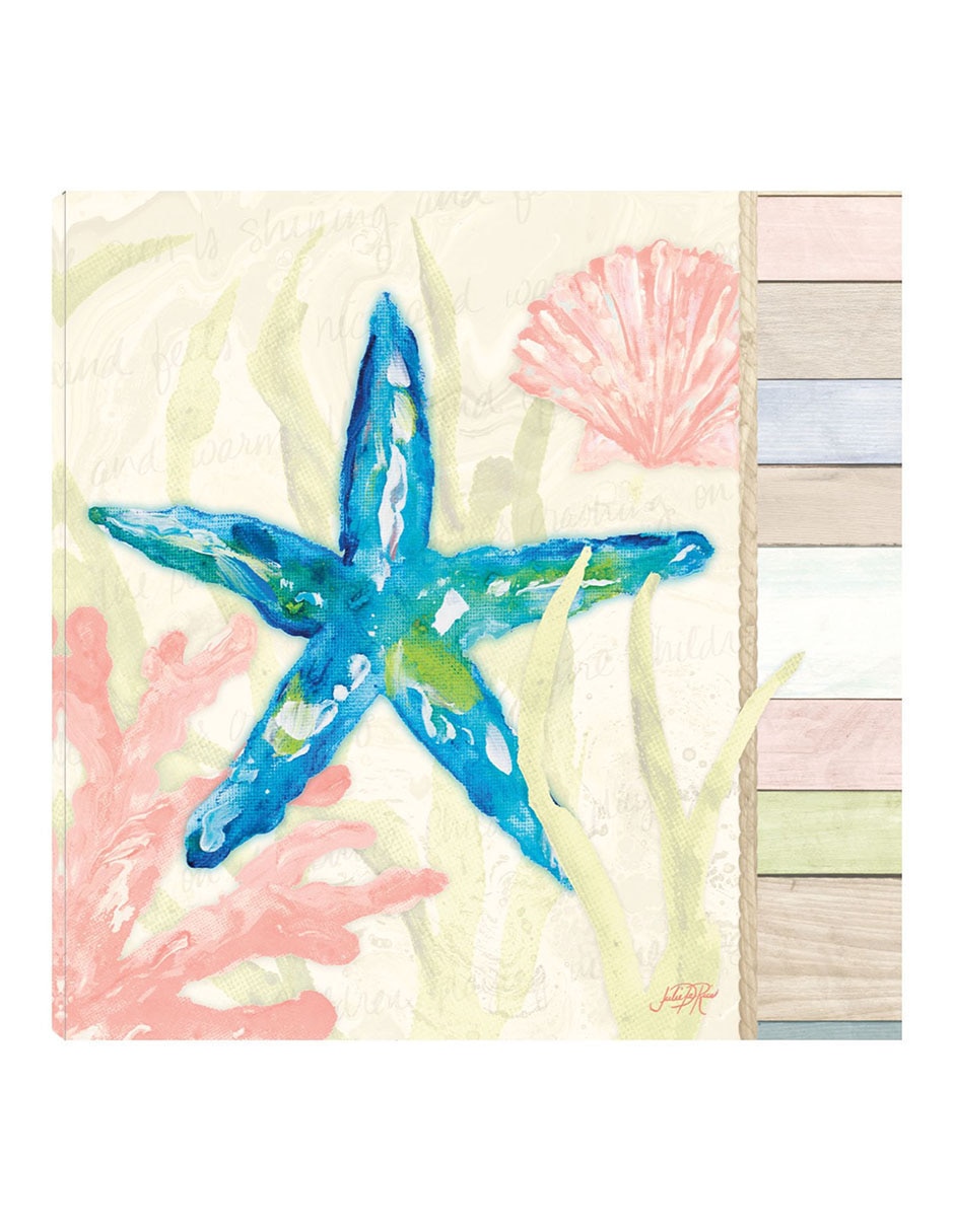 Cuadro decorativo Costa En Pastel Iii técnica mixta Animales Marinos Cuadro decorativo Costa En Pastel Iii técnica mixta Animales Marinos