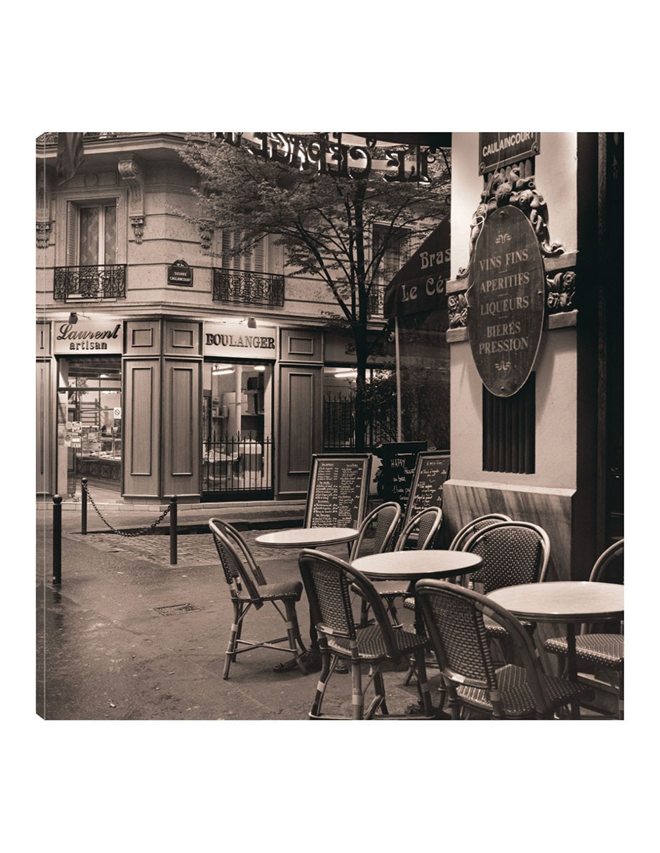 Cuadro decorativo Café, Montmartre técnica mixta Lugares Cuadro decorativo Café, Montmartre técnica mixta Lugares