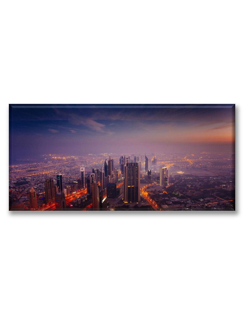 Cuadro decorativo Dubai de noche 1