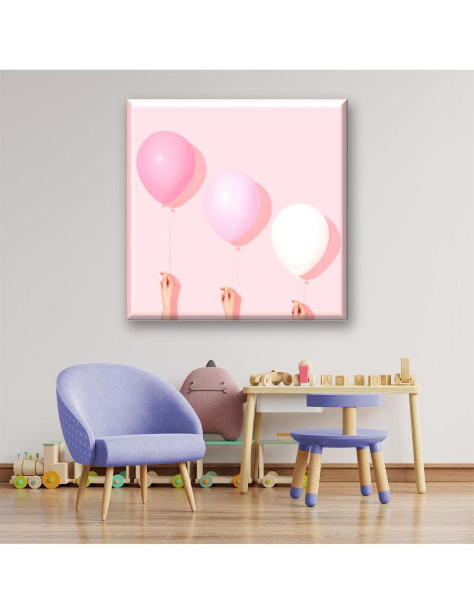 Cuadro decorativo Industria Grafica Ciento 23 Globos rosas