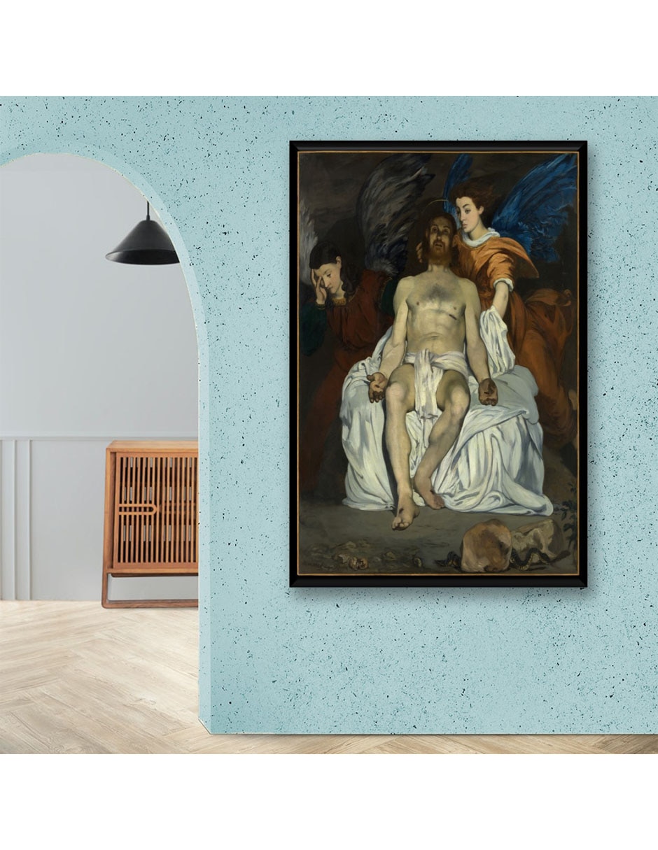Cuadro decorativo Industria Grafica Ciento 23 Cristo muerto con ángeles