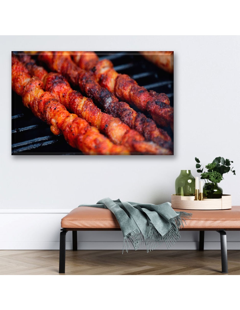 Cuadro decorativo Industria Grafica Ciento 23 Brocheta de carne