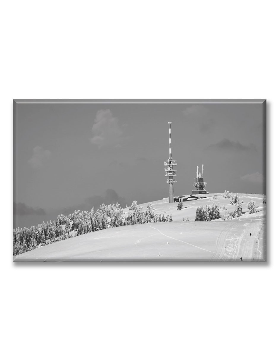 Cuadro decorativo Faro en la nieve