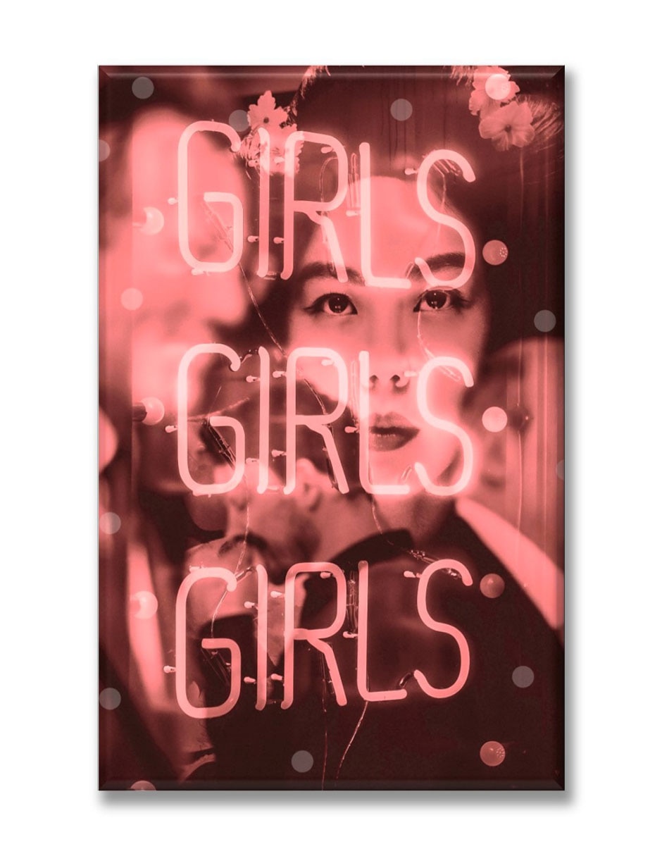 Cuadro decorativo Girls neón
