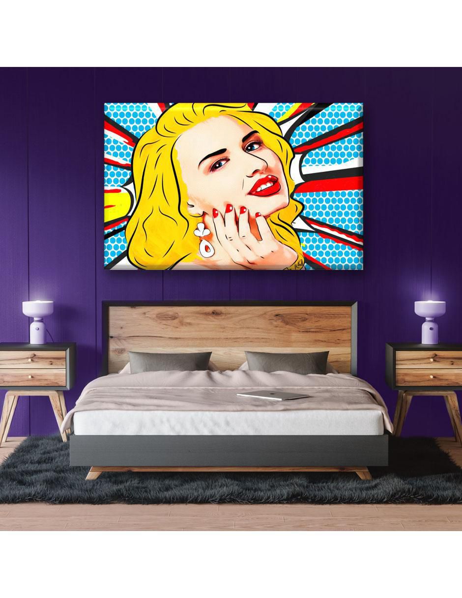Cuadro decorativo Rubia art pop 6