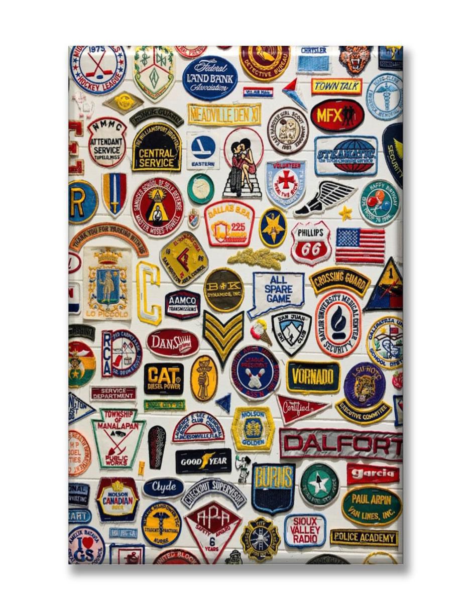Cuadro decorativo Sello pared retro 1