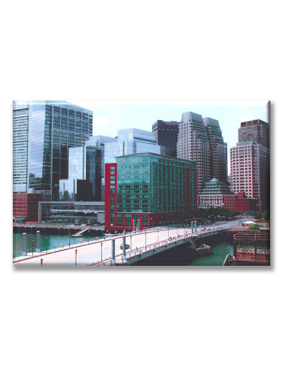 Cuadro decorativo Industria Grafica Ciento 23 Distrito financiero en boston