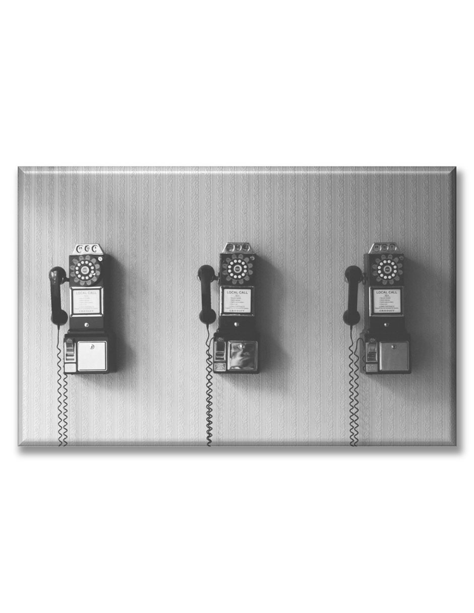 Cuadro decorativo Industria Grafica Ciento 23 Teléfono vintage de pared