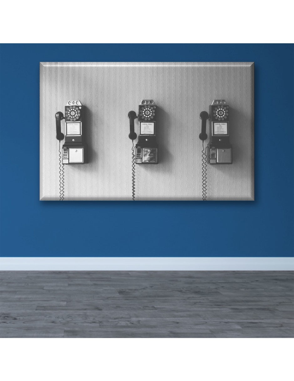 Cuadro decorativo Industria Grafica Ciento 23 Teléfono vintage de pared