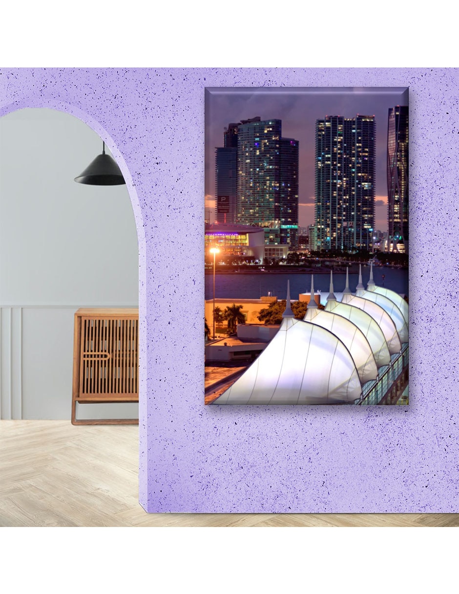 Cuadro decorativo Industria Grafica Ciento 23 Rascacielos en la noche