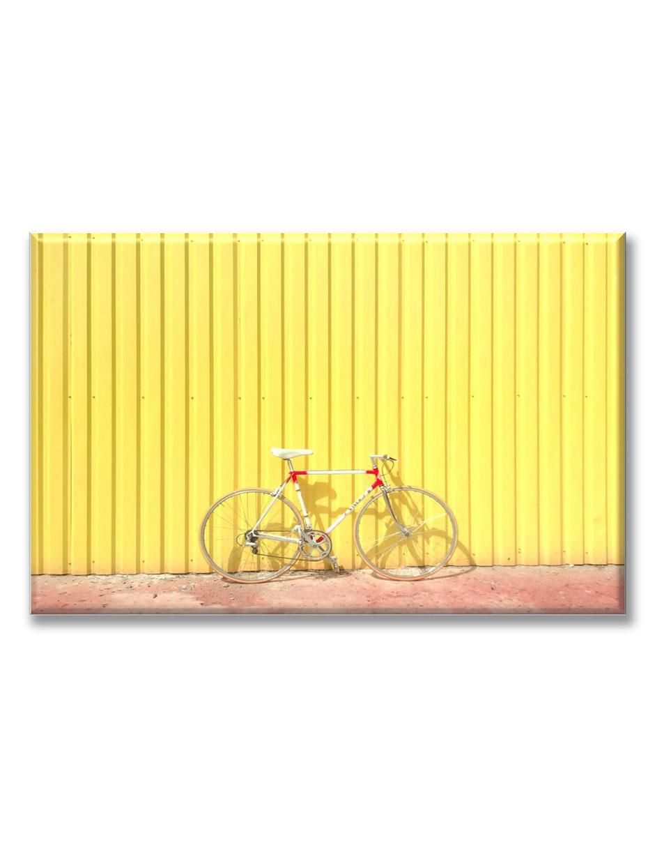 Cuadro decorativo Industria Grafica Ciento 23 Bicicleta contra la pared