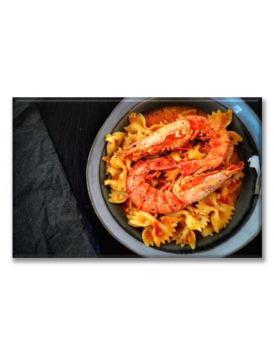 Cuadro decorativo Industria Grafica Ciento 23 Pasta con camarones