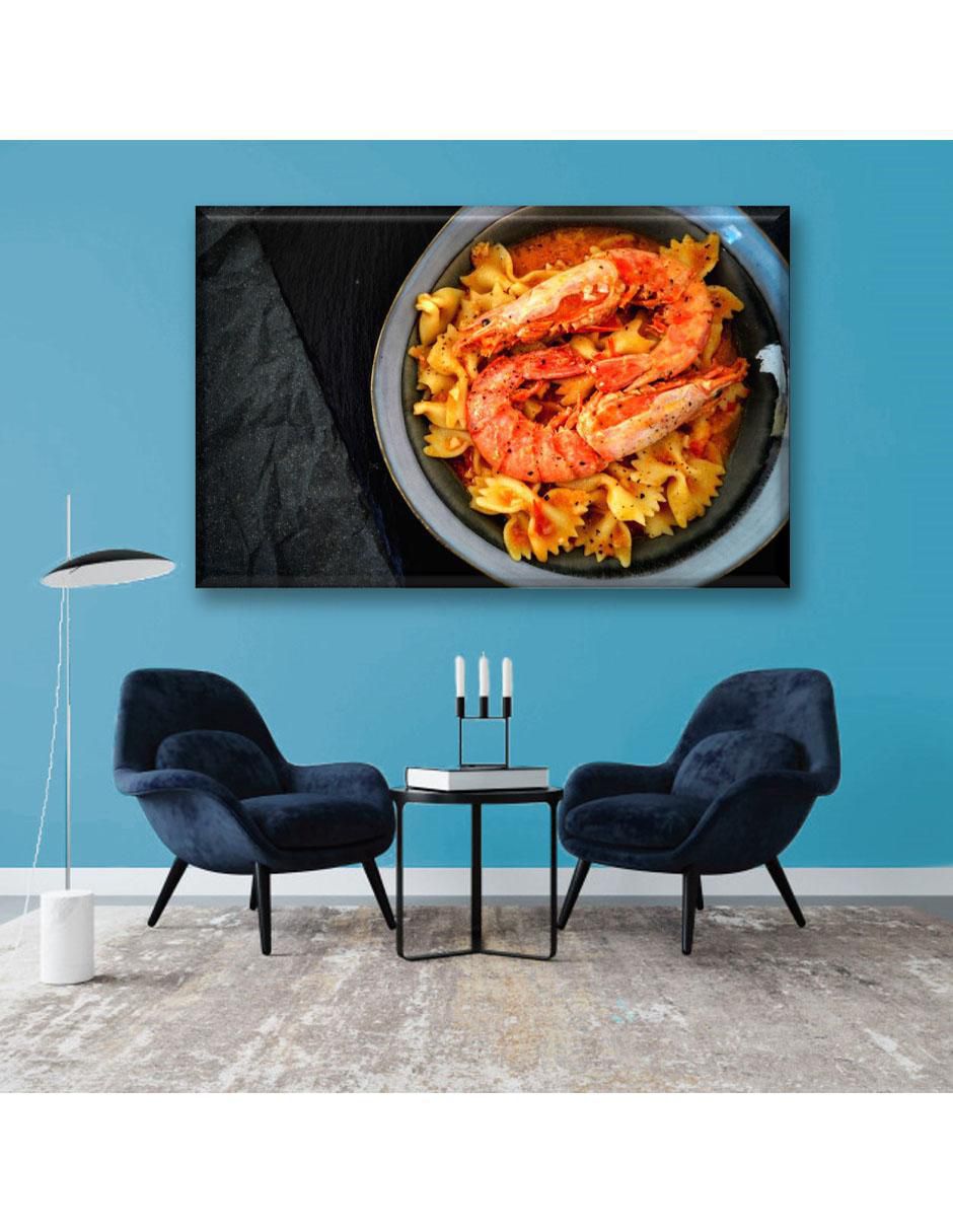 Cuadro decorativo Industria Grafica Ciento 23 Pasta con camarones