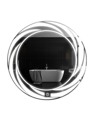 Espejo redondo para baño con luz led Glanz Tornado 1