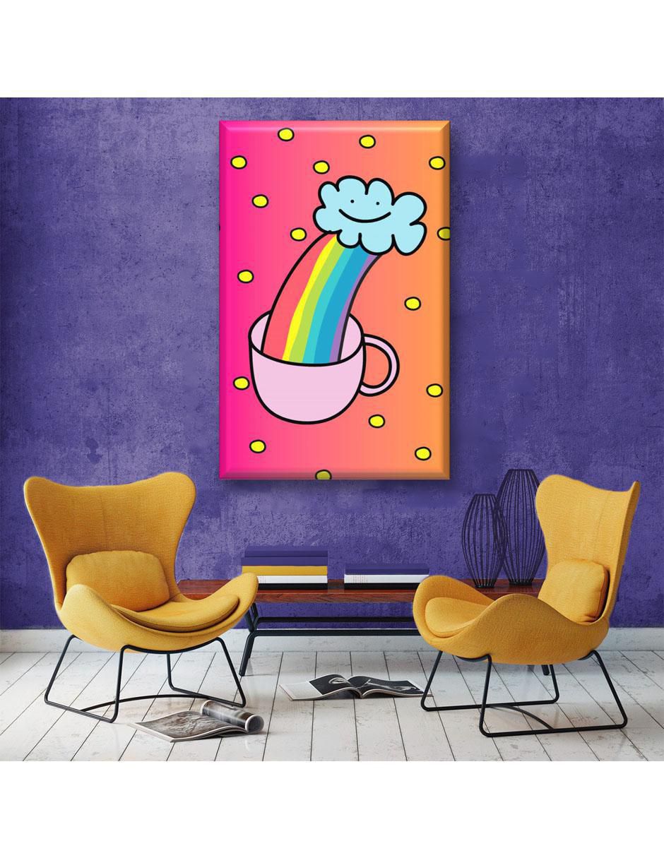 Cuadro decorativo Café arcoiris 5