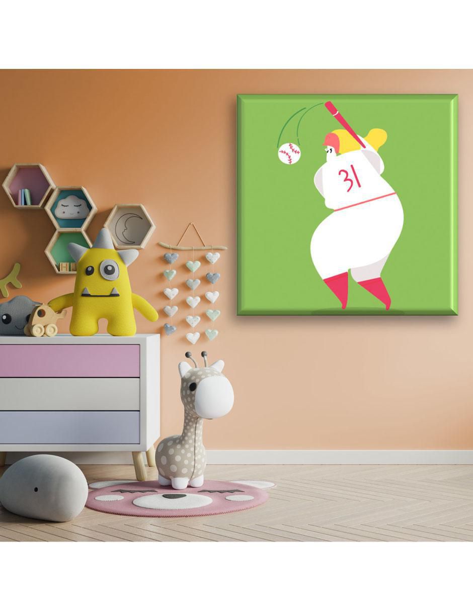 Cuadro decorativo Jugadora de béisbol 5