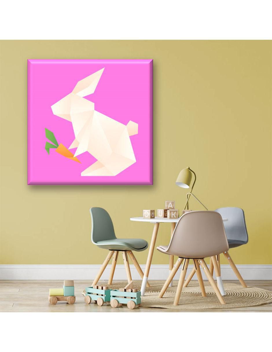 Cuadro decorativo Conejo de origami 5