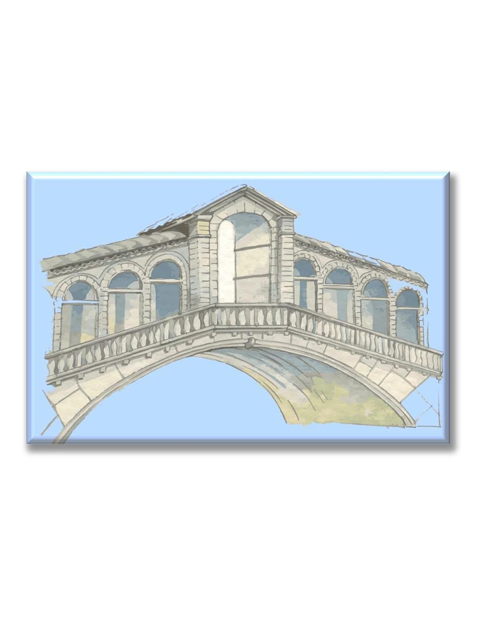 Cuadro decorativo Industria Grafica Ciento 23 Puente acuarela