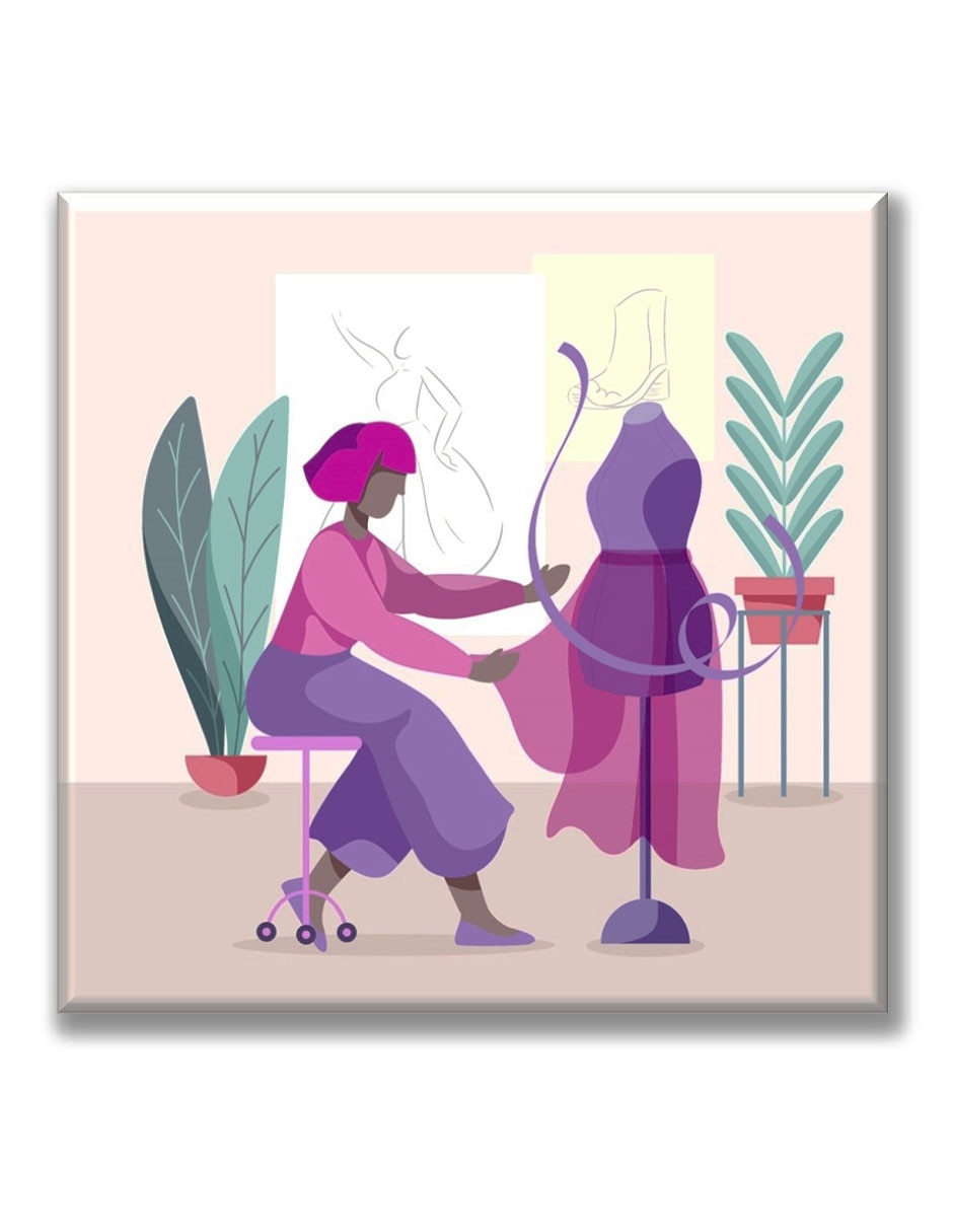 Cuadro decorativo Diseñadora de modas 1