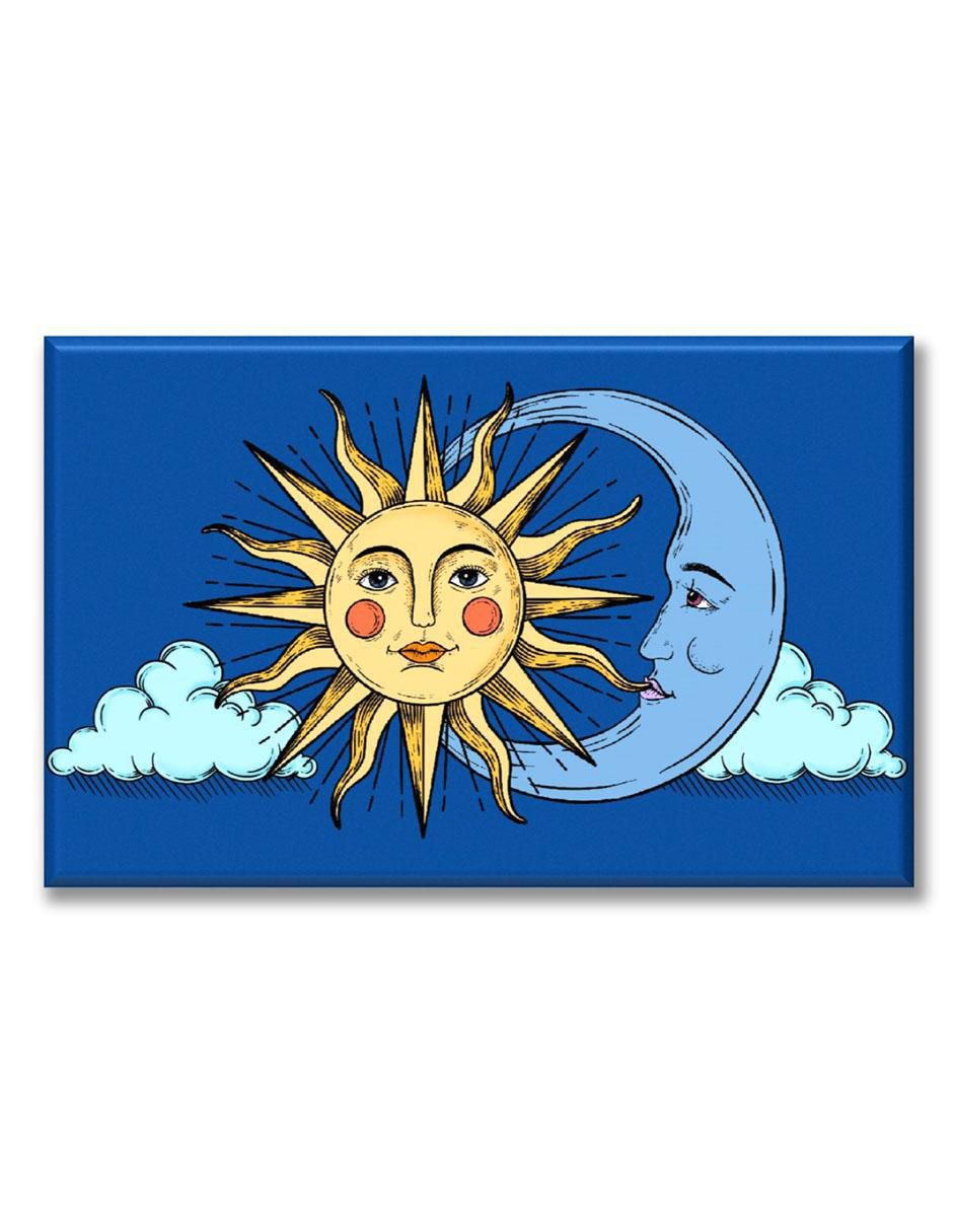 Cuadro decorativo Industria Grafica Ciento 23 Sol y luna